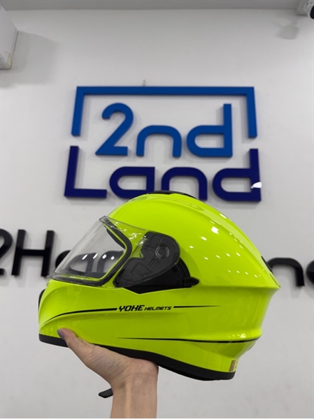 Nón FullFace Yohe 981 - Size M - 2 kính (kính ngoài trong suốt) - Màu xanh - Ngoại hình 98% - Body 2