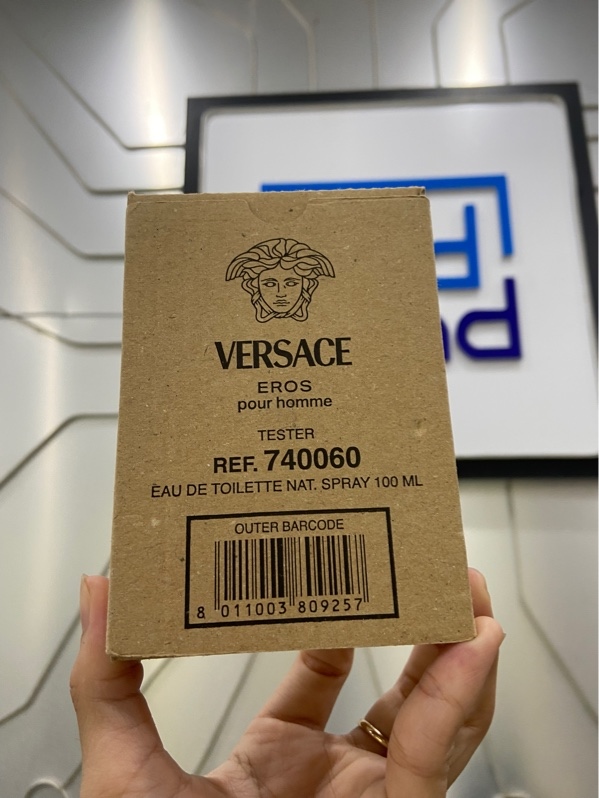 Nước hoa Versace Eros Pour Homme - Eau De Toilette Tester - 100ml - Kèm Box