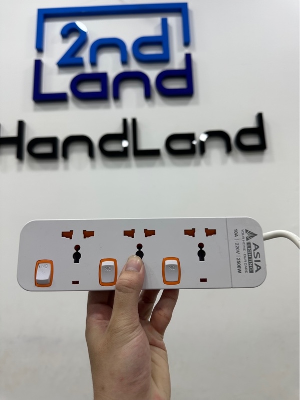 Ổ cắm đa năng liền dây 3m 3 ổ Asia (ODN3-3M) - Màu trắng - Ngoại hình 97% - Body