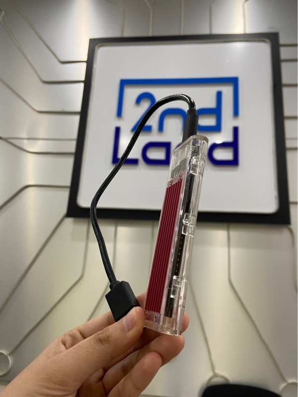 Ổ cứng di động Samsung NVMe - 512GB - Sức khoẻ 87% - Box orico TCM2-C3-RD - Màu hồng - Ngoại hình: 97% - Kèm dây