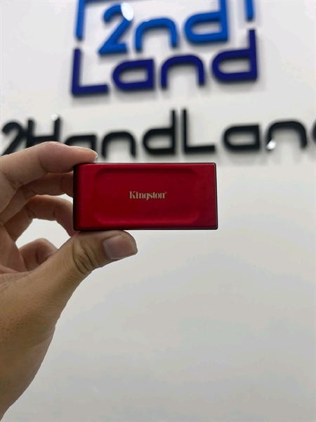 Ổ cứng di động SSD Kingston XS1000 USB 3.2 Gen 2 1TB - Màu đỏ - Ngoại hình 98% - Kèm cáp