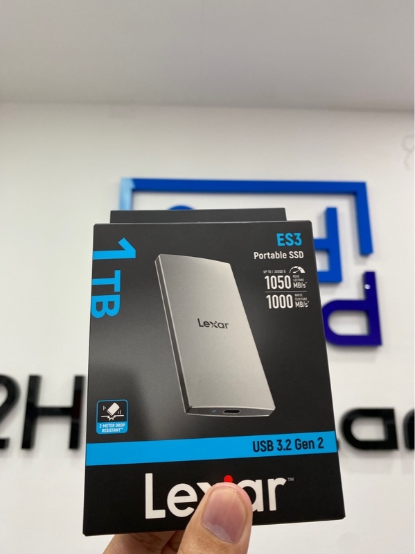 Ổ cứng di động SSD Lexar ES3 Portable 1TB USB 3.2 Gen 2 - Newseal