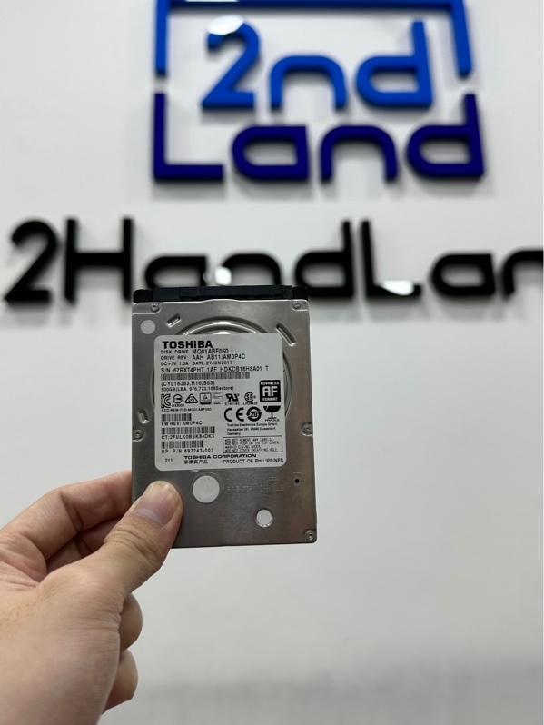 Ổ cứng HDD Toshiba ổ cứng HDD Toshiba 500GB - Màu xanh - Ngoại hình 97% - Sức khỏe tốt (số KĐ 3k , số giờ chạy 6k6) - Body