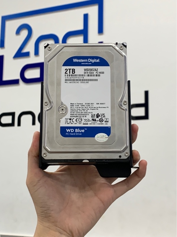 Ổ cứng HDD western Digital Blue - 2TB - sata 6GB/S - Màu bạc - Ngoại hình: 98% - Body