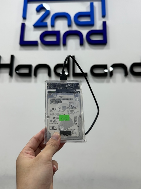 Ổ cứng HGST HTS545050A7E680 500GB HDD - Màu bạc - Ngoại hình 97% - Sức khỏe tốt - Kèm box đọc ổ cứng + Dây kết nối