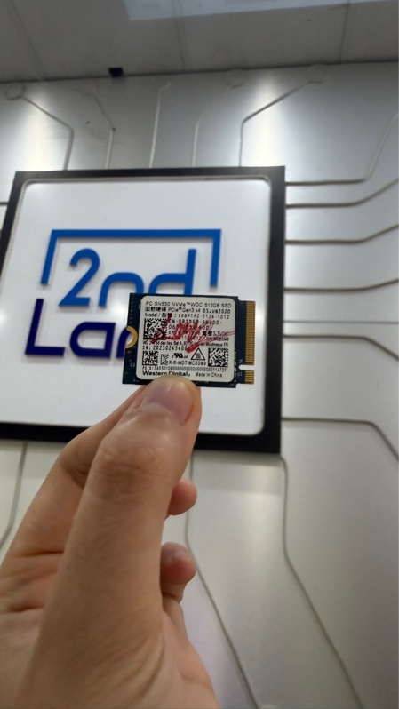 Ổ cứng laptop M2 SN530 NVMe - 512GB - Gen3x4 2230 - Màu đen - Ngoại hình: 97% - Body