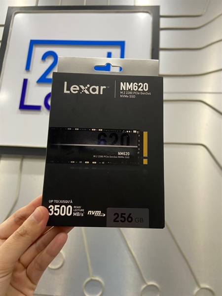 Ổ cứng M.2SSD Lexar NM620 256GB - Buss 3500MB/S - Màu đen - Newseal