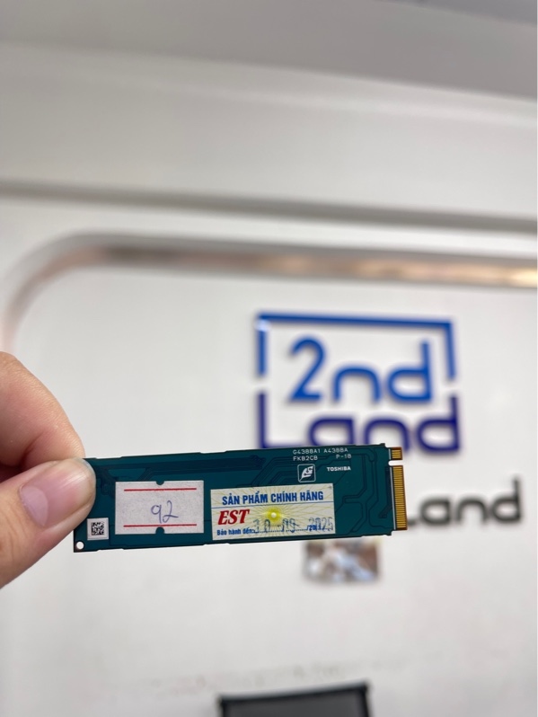 Ổ cứng SSD M.2 NVMe Toshiba Kioxia - 512GB - Màu xanh - Ngoại hình 98% - Sức khoẻ 89 - Body