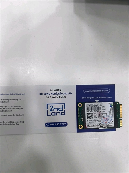 Ổ cứng SSD mSATA 256GB Samsung PM851 - Màu xanh - Ngoại hình 97%- Sức khỏe tốt - Body