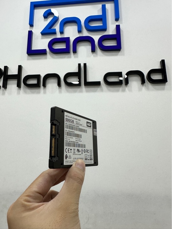 Ổ cứng SSD Western Blue 500GB SATA 2.5" WDS500G2B0A - Màu đen - Ngoại hình 97% - Sức khỏe 98% - Body