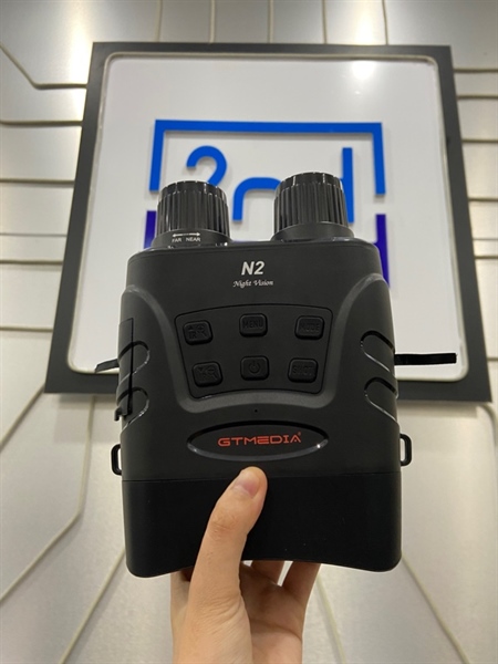 Ống nhòm GTMEDIA N2 Night Vision - Màu đen - Ngoại hình: 98% - Kèm cáp sạc + dây đeo + túi vải + case chống sốc