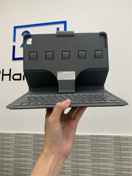 Ốp lưng kèm bàn phím ZAGG Messenger Folio 2 for iPad 10.2 inch và iPad Air 10.5 inch - Màu xám - Ngoại hình: 97% - Body 2