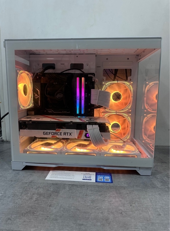 PC Main ASRock B660M Pro RS - i5-12400F - Card Colorful IGame GeForce RTX 3060 Ultra White OC 12G-V - Ram 16GB (x2 thanh RAM ADATA Spectrix D50 RGB 8GB-DDR4-3200 / 1TB SSD(98%) - 512GB SSD (100%) - Nguồn SAMA 700W - 6 fan led - Màu trắng - Kèm dây nguồn