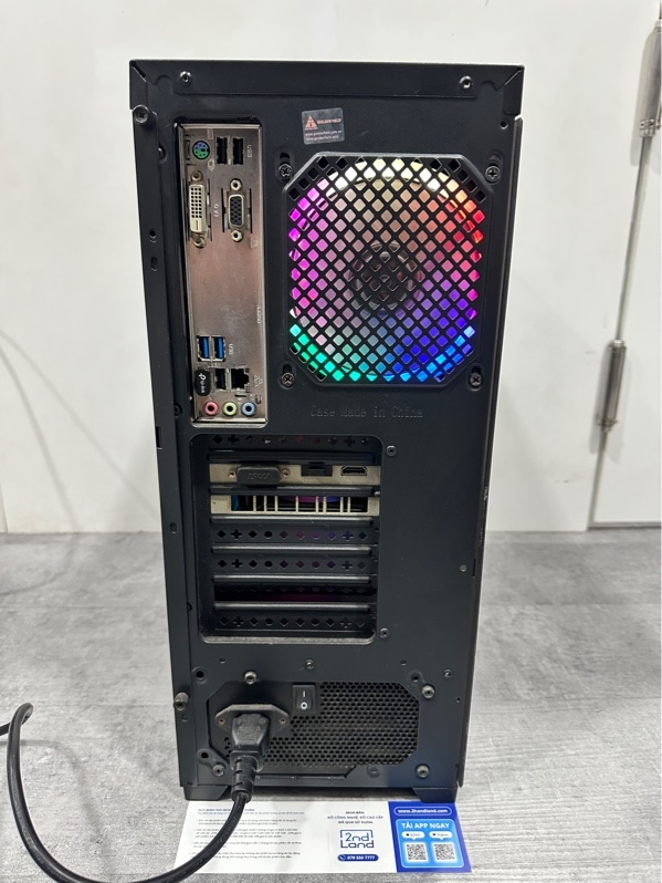 PC Main ASrock H310CM-DVS - Intel Pentium Gold H5400 - Ram 8GB DDR4-2666 (1333MHz) / SSD PNY CS900 120GB (98%) - GTX 1650 - Nguồn MPW-4002-ACABW 400W - Case Golden Field 8237B - 2 Fan Led - Màu đen - Ngoại hình 97% - Kèm dây nguồn