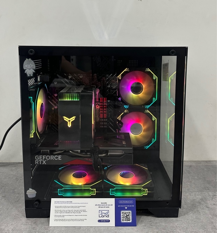 PC main Asus H610M-K D4-CPU - I5 13400F- GPU Colorful RTX 4060 8Gb - 2 thanh Ram PNY 8Gb DDR4 3200MHz (16GB) - SSD 2 ổ 512 GB / 256 GB (96%) - Nguồn Super Flower Zillion White 650W - Case E Dra ECS1503 - Tản nhiệt CPU Neo N120 - Ngoại hình 98% - Kèm nguồn