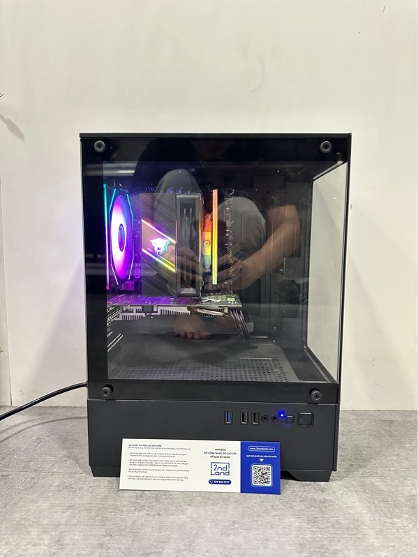 PC Main HUANANZHI H610M-K - i3 12100F GPU AMD Radeon RX 580 - Ram 16 GB Kllisre DDR4 / 256Gb( 99% ) - Nguồn Aigo CK550 Pro - Case Magic Mix M-ATX - Tản nhiệt khí Jungle Leopard K400 RGB 1 Fan Led - Ngoại hình 97% - Kèm nguồn