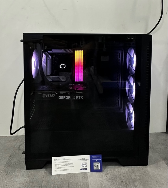 PC Main MSI MAG B760M MORTAR Wifi DDR4 - i7 14700F RTX 3060 12gb - 32gb (4 thanh V-Color Skywalker Plus 8gb DDR4 3600MHz) / 500GB SSD - Nguồn Corsair CX750 - Tản nhiệt nước Cooler Master MasterLiquid 240L - Case MSI MAG Forge 120A - Kèm dây nguồn