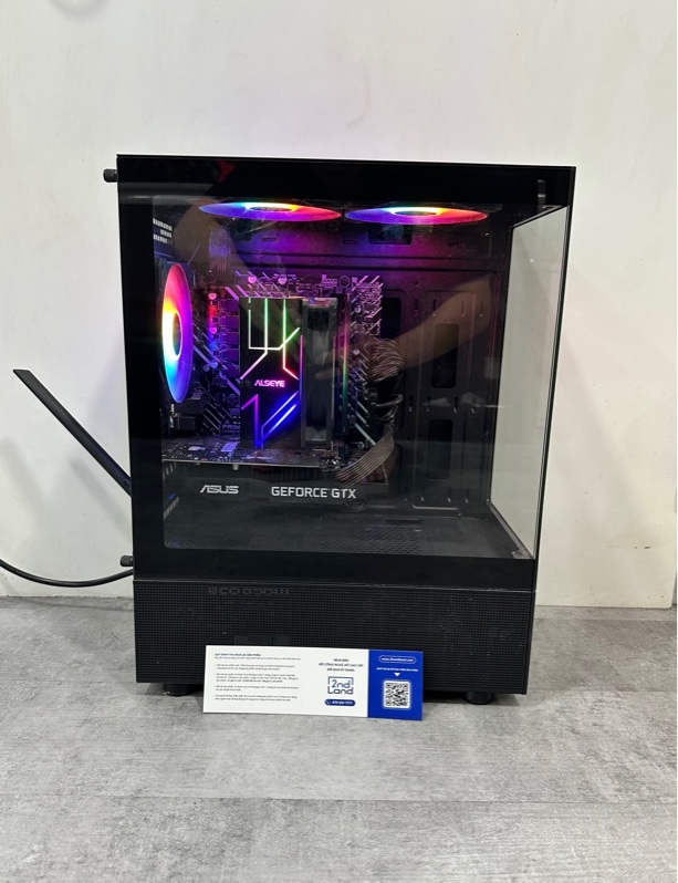 PC Mainboard Asus H610M - I5 12400F - Asus Dual GeForce GTX 1650 4GD6 - RAM 16G/DDR4 / 512 SSD - Nguồn 650W V3 Eco Single Rail - CASE Xigmatek ENDORPHIN M II 3F - Tản nhiệt khí CPU ALSEYENEO N120 - Sẵn WIFI không Bluetooth - Kèm dây nguồn