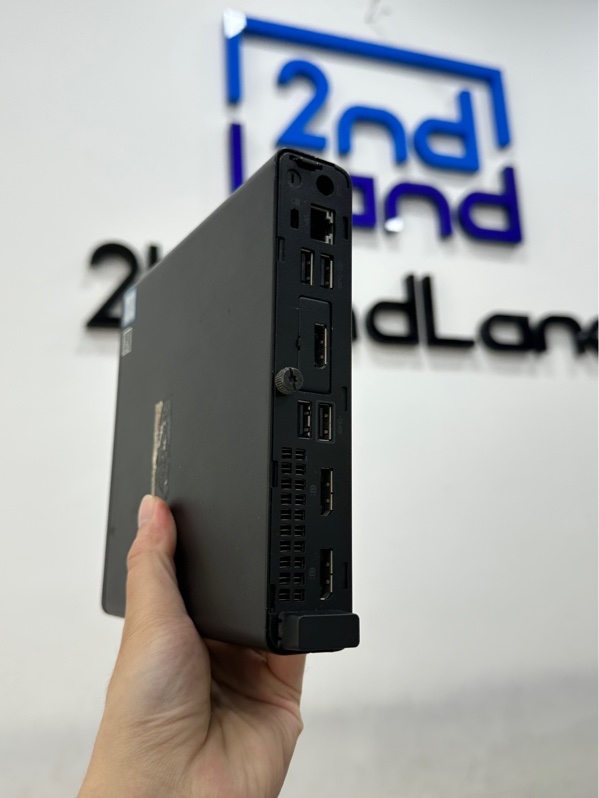 PC Mini HP EliteDesk 800 G4 DM 35W - i7 8700T - Ram 16/ 256GB SSD (100%) - Màu đen - Ngoại hình 97% - Có wifi, không Bluetooth , không có cổng HDMI - Kèm nguồn