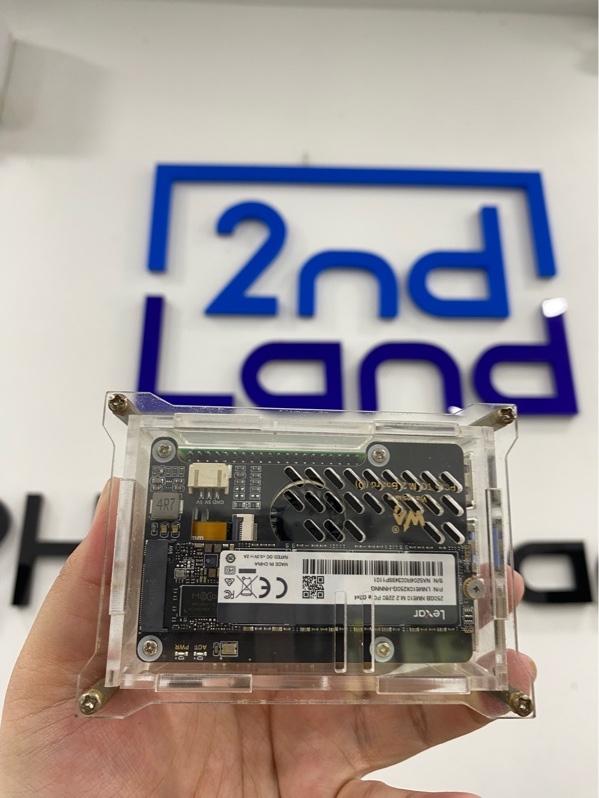 Pc mini Raspberry Pi 5B - Chip BCM2712- ram 8gb/SSD lexar 250gb - Màu trong - Ngoại hình 98% - Kèm nguồn , 1 dây HDMI-micro HDMI