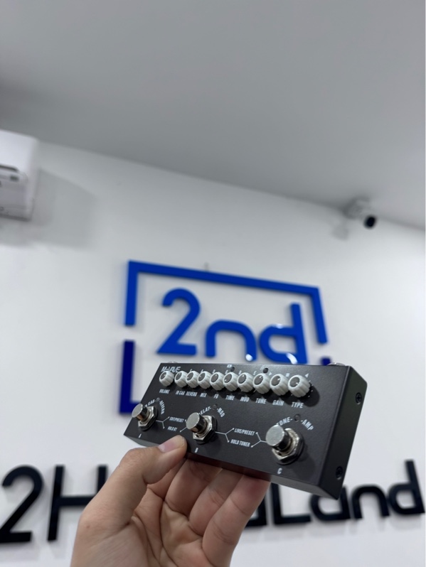 Pedal M-Vave Cube Baby - Màu đen - Ngoại hình 97,5% - Góc mòn sơn - Kèm 1 dây nguồn USB-C