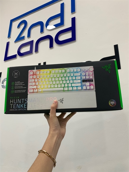 Phím dây Razer Huntsman V3 Pro TKL - Màu trắng - Ngoại hình: 98% - Fullbox 3