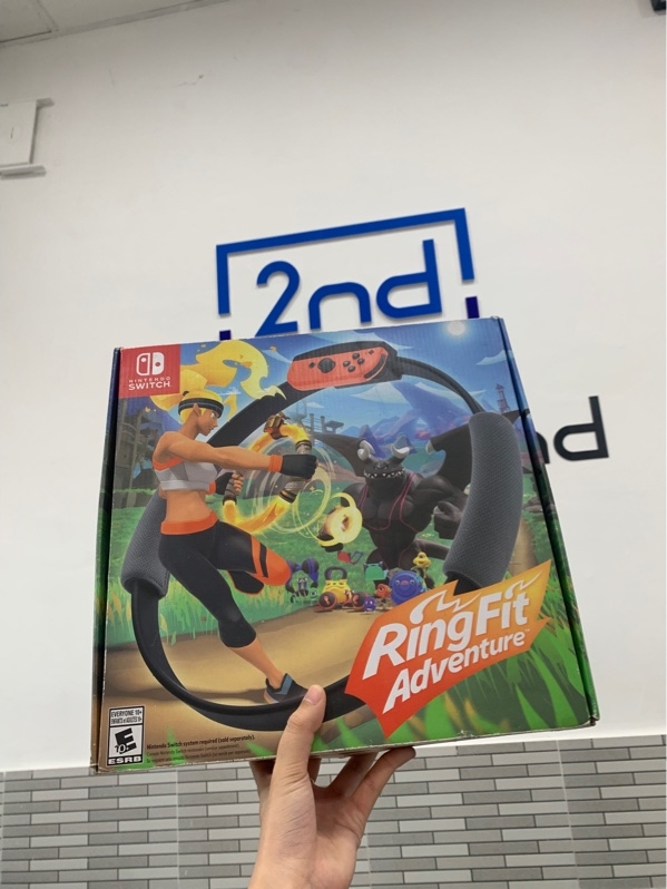 Phụ kiện game Ring Fit Adventure - Màu đen - Ngoại hình: 98% - Thiếu leg strap - Box