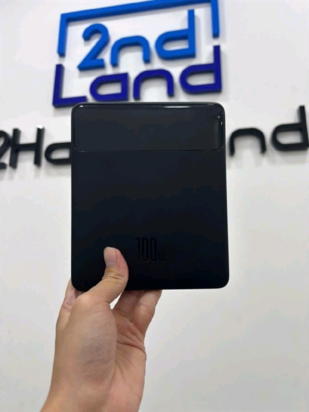 Pin dự phòng Baseus Blade 100W – 20000mAh, 4 cổng (2C + 2USB), sạc nhanh laptop, màn hình LED, kèm cáp C to C - Màu đen - Ngoại hình 97% - Body