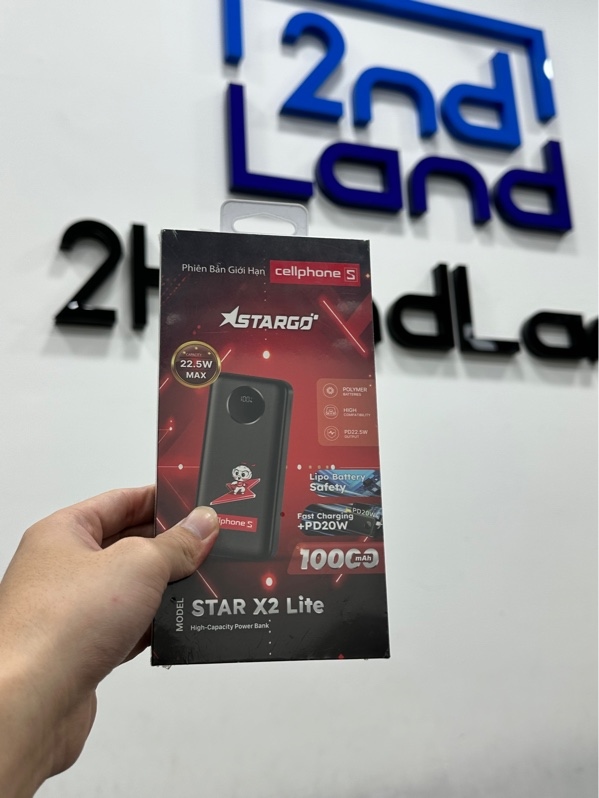 Pin dự phòng StarGO X2 Lite 10000mAh - Màu đen - Newseal