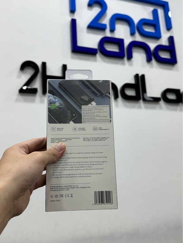 Pin dự phòng StarGO X2 Lite 10000mAh - Màu đen - Newseal