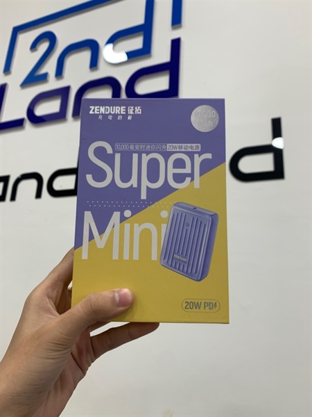 Pin dự phòng Zendure SuperMini 10000Mah PD 20W - Màu tím - Openbox 3