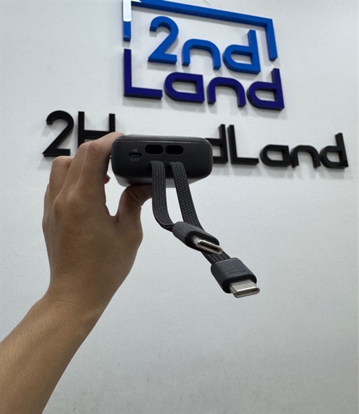 Pin sạc dự phòng Anker Zolo 20000mAh 45W 1A1C tích hợp 2 cáp Type-C A1681 - Màu đen - Ngoại hình 97% - Box 1