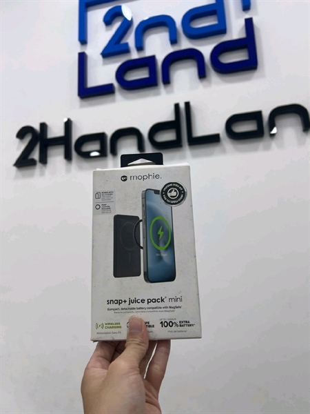 Pin sạc dự phòng Mophie Snap Juice Pack Mini 5.000mAh V2 - Sạc không dây - Màu đen - Ngoại hình 98% - Fullbox 2