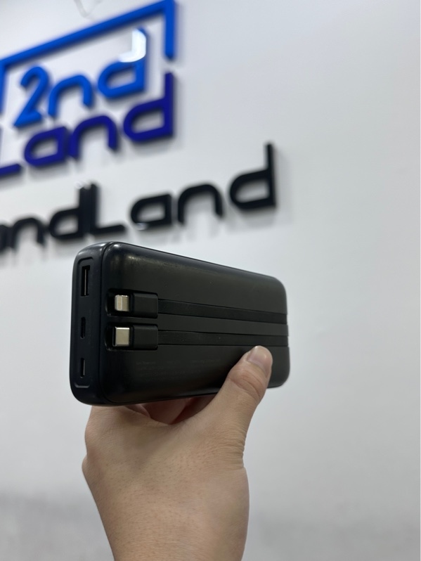 Pin sạc dự phòng Polymer 20000mAh Type C PD 22.5W Xmobile JP312 - Màu đen - Ngoại hình 97% - Kèm Cáp Lightning và Type C
