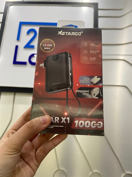 Pin sạc dự phòng Stargo Star x1 10.000mah - Màu đen - Newseal