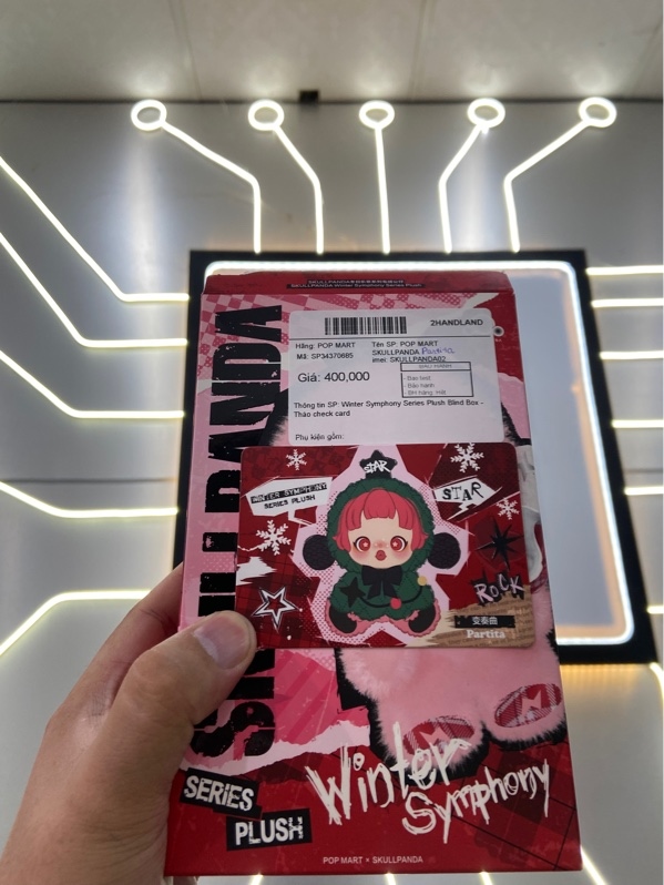 POP MART SKULLPANDA Partita Winter Symphony Series Plush Blind Box - Tháo check card - Body