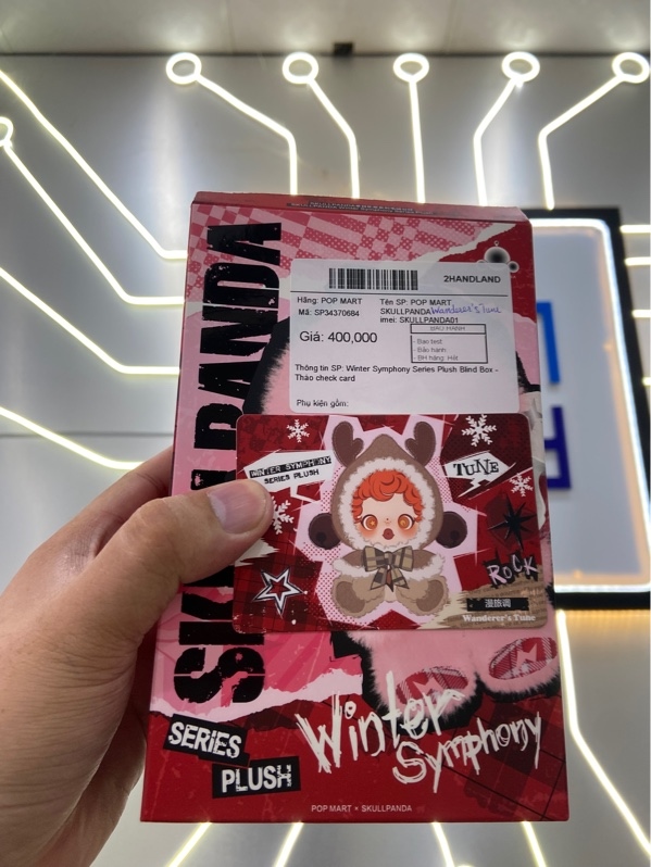 POP MART SKULLPANDA Wanderer’s Tune Winter Symphony Series Plush Blind Box - Tháo check card - Body