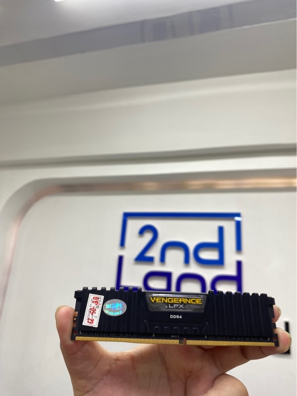 RAM Corsair Vengeance LPX DĐR4 16GB 3200MHz - Màu đen - Ngoại hình 98% - Body