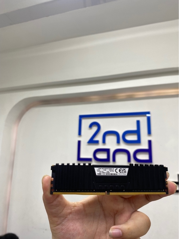 RAM Corsair Vengeance LPX DĐR4 16GB 3200MHz - Màu đen - Ngoại hình 98% - Body