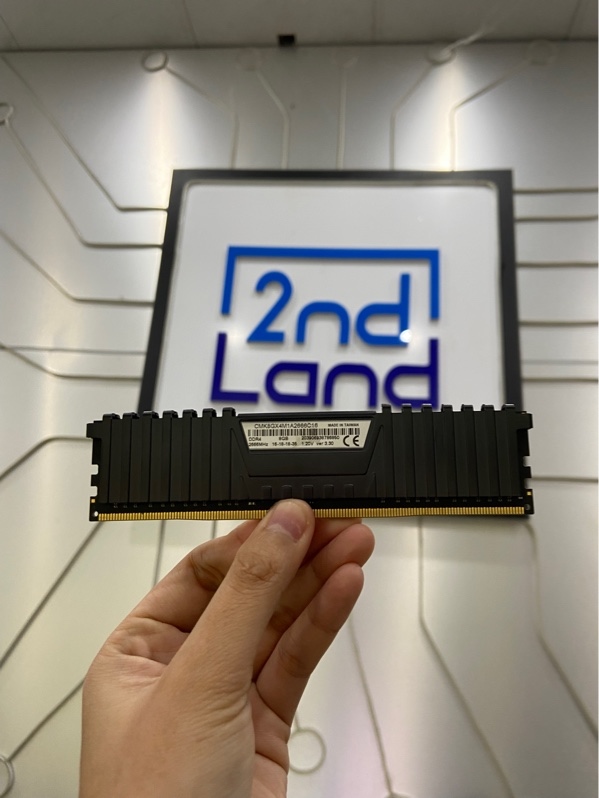 Ram Corsair Vengeance LPX DDR4 8GB 2660 - Màu đen - Ngoại hình: 98% - Body