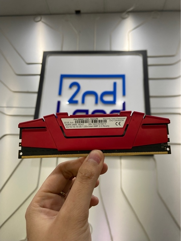 Ram G.Skill Ripjaws V DDR4 8Gb - Màu đỏ - Ngoại hình: 97% - Body