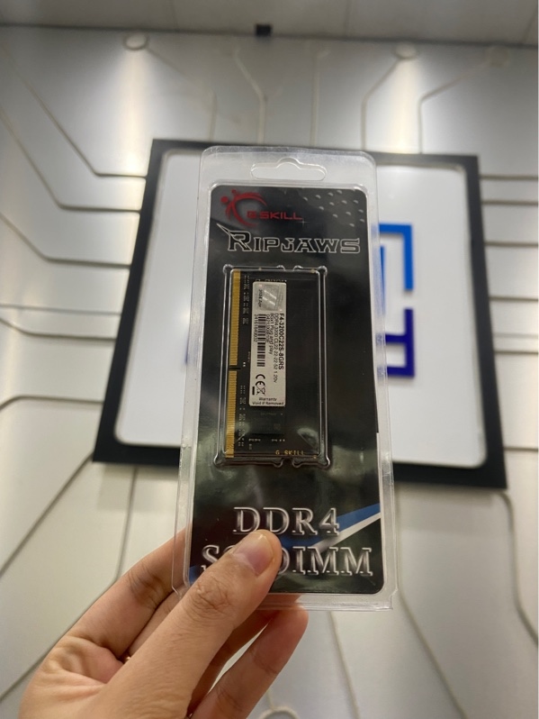 Ram GSkill Ripjaw SODIMM DDR4 - 8GB Bus 3200MHz - Màu đen - Ngoại hình: 98% - Kèm Box