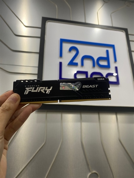 Ram Kingston Fury Beast Black 8G-DDR4-BUS 2666 - Màu đen - Ngoại hình: 98%