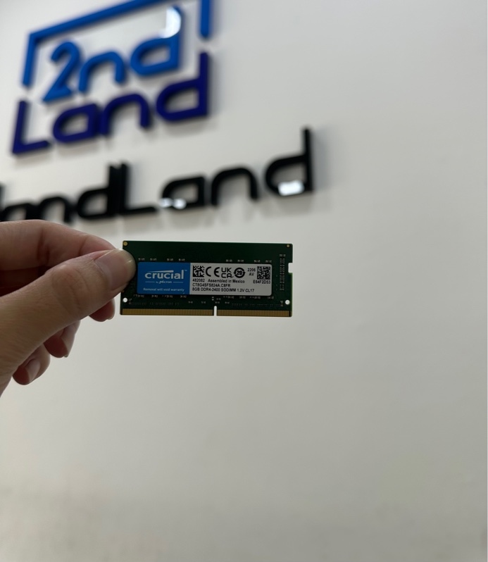 Ram Laptop Crucial 8gb DDR4 Bus 2400Mhz CT8G4SF824A.C8FR - Màu xanh - Ngoại hình 98% - Body