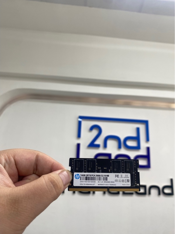 RAM laptop HP 16GB DDR4 - Bus 2666MHz - Màu đen - Ngoại hình 98% - Body