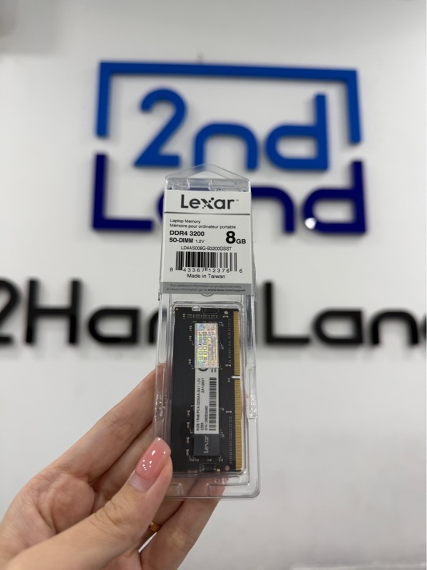 Ram laptop Lexar 8GB- DDR4- buz 3200 - Màu đen - Ngoại hình 99% - Kèm box