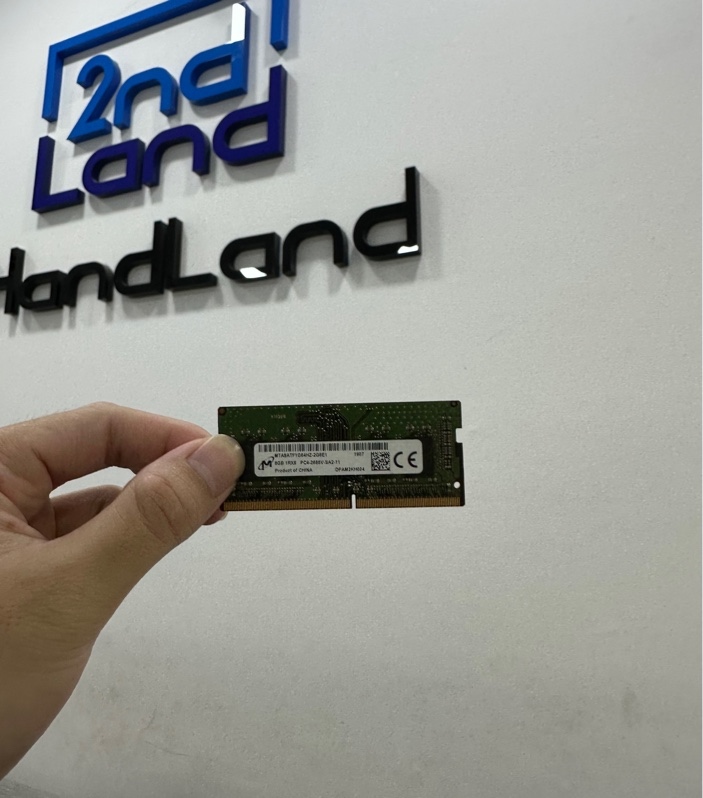 Ram Laptop Micron 8Gb DDR4 PC4-2666V SO-DIMM - Model: MTA8ATF1G64HZ-2G6E1 - Màu xanh - Ngoại hình 97% - Body