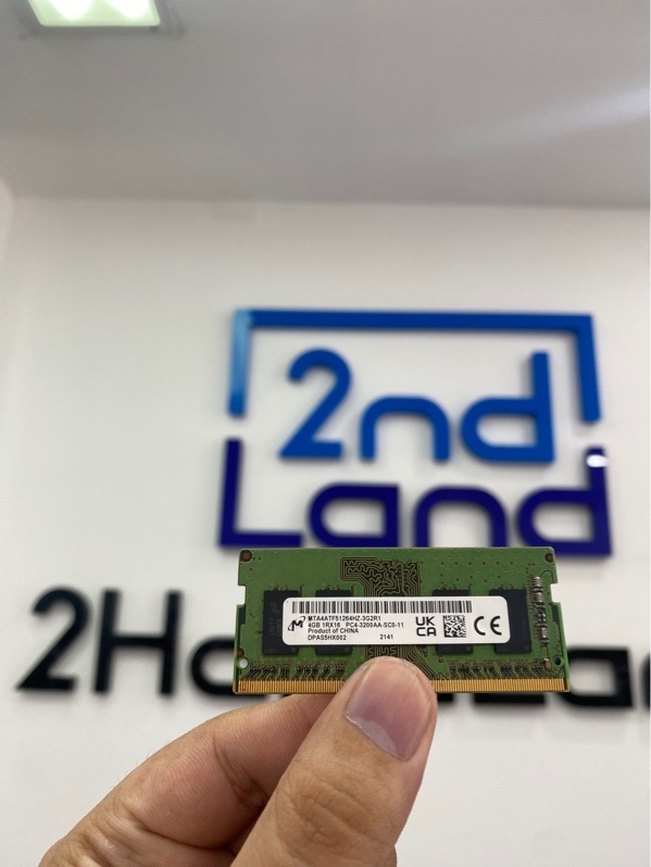 Ram Laptop Micron DDR4 4GB 3200MHz - Màu xanh - Ngoại hình: 97% - Body