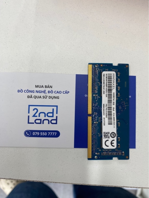 RAM Laptop Ramaxel 8GB DDR4 - bus 2666MHz - Màu xanh - Ngoại hình 98% - Body