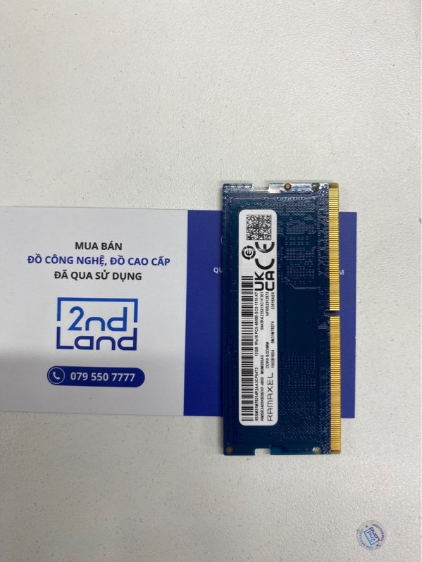 Ram laptop Ramaxel DDR5 SODIMM - 12GB - 4800MHz - RMSB3400KB06IVF-4800 - Màu xanh - Ngoại hình 98% - Body